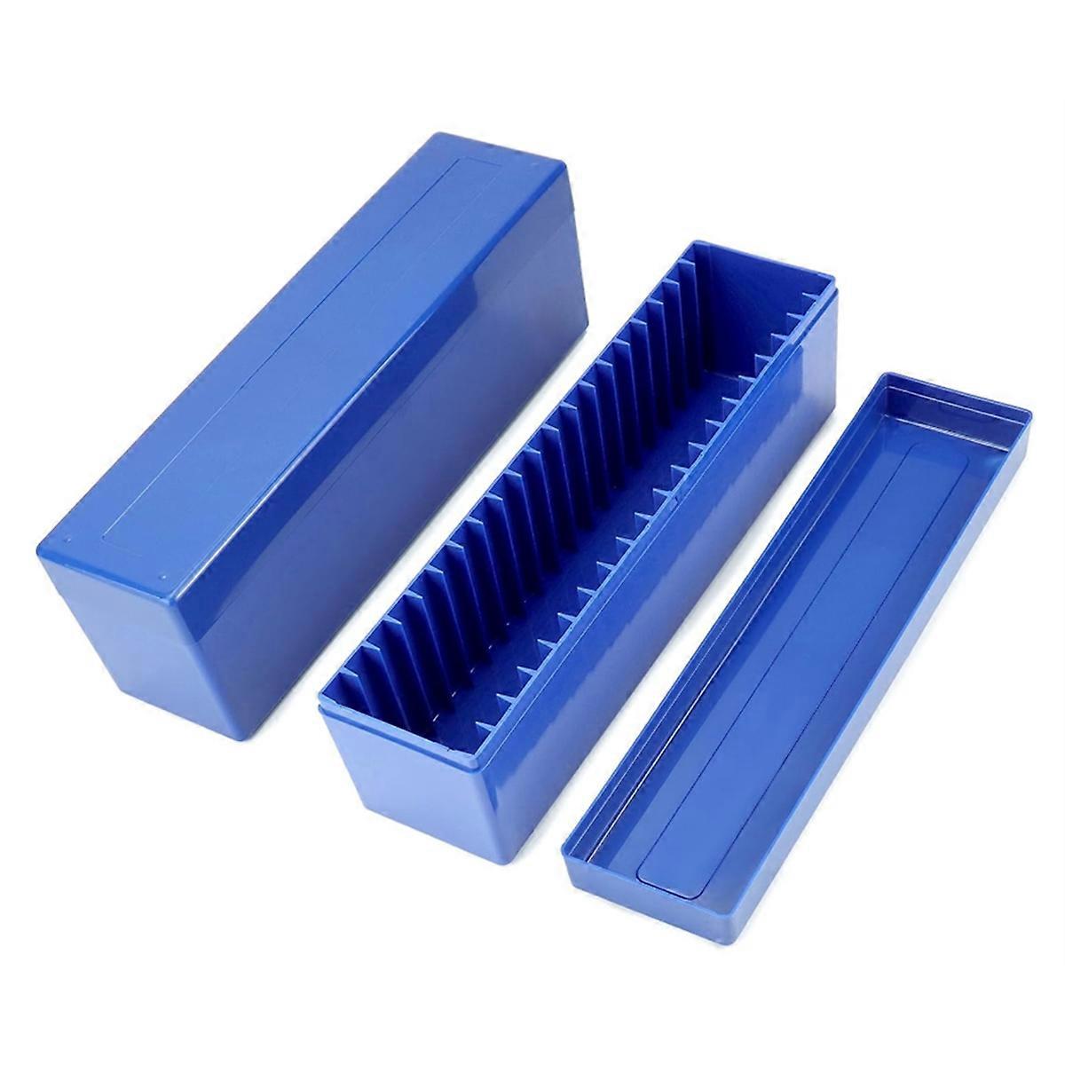 2Pcs Coin Slab Storage Box Compatible with 20 Slab Coin Holders,Blue
