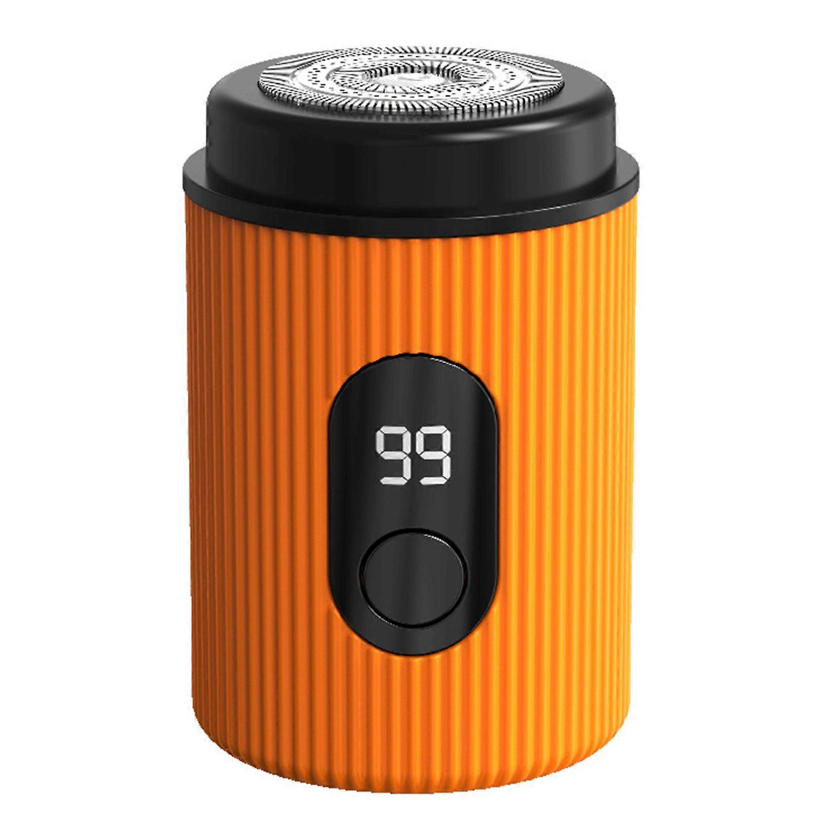 Multifunctional Electric Shaver Grooming Device Travel Friendly Small Electric Shaving Tool Suitable for Wet and Dry Use Orange