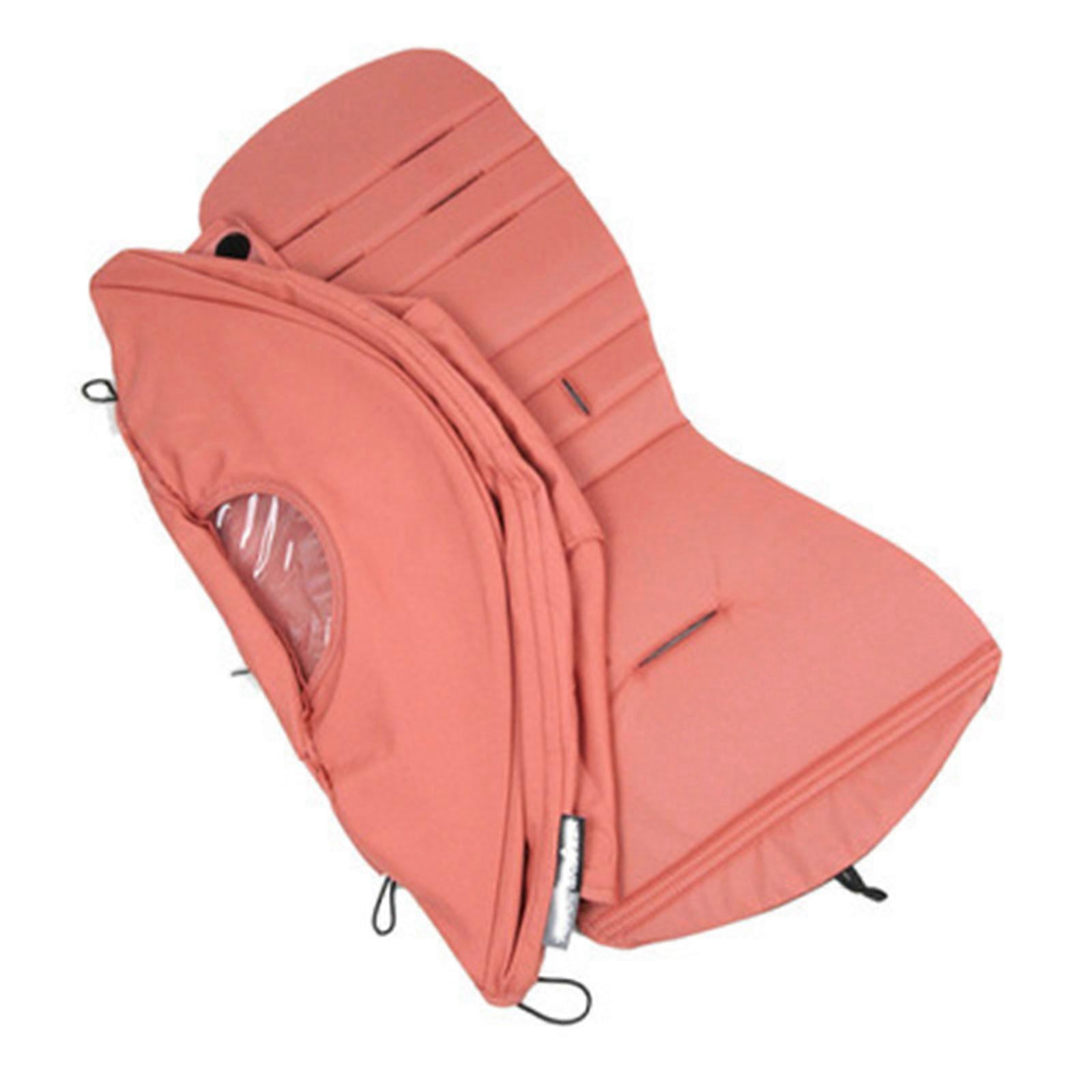Housse de protection pour poussette, pare-soleil, coussin de siège, accessoires de poussette remplaçables, orange et rose