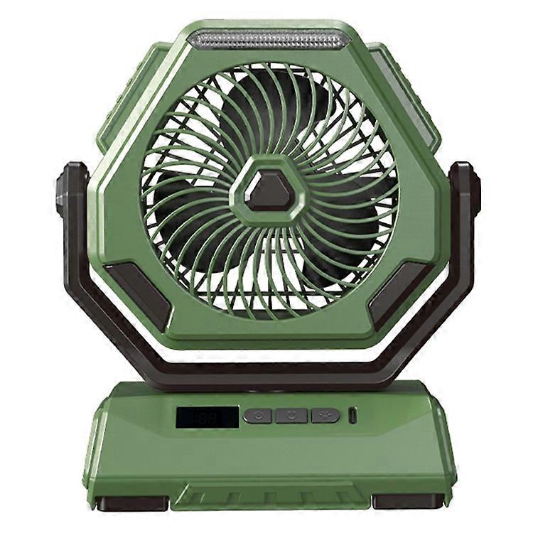 A26 Camping Fan with LED Lantern 6000mAh Outdoor Fan 270-degree Head Rotation