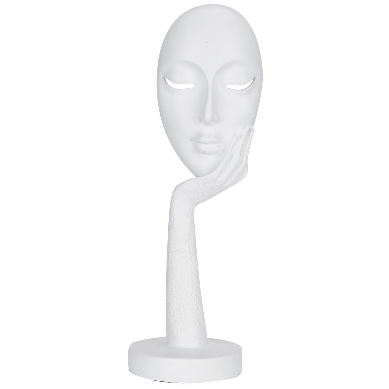 Abstract Face Statue Nordic Figure Sculpture Character Mask Art Decor Cafe Desktop Decoration