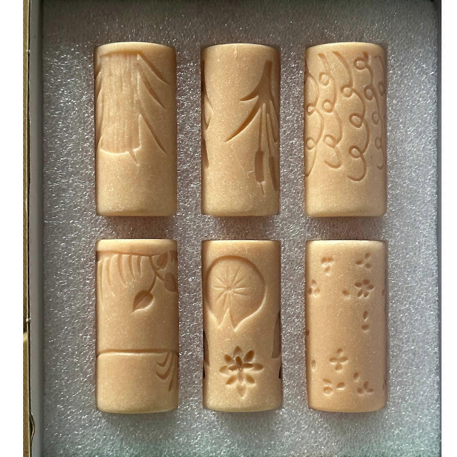 Set Of 6 Imaginative Play Doughs Rollers with Spring Nature Theme Design For Early Childhood Development Craft Activity