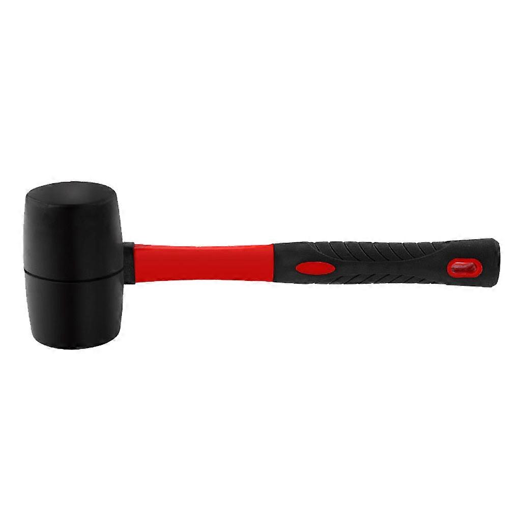 Durable Rubber Hammer with Fiber Handle 8/12/16/24oz Suitable for Pasting Outer Box Ceramic Tiles Road Engineering 24OZ