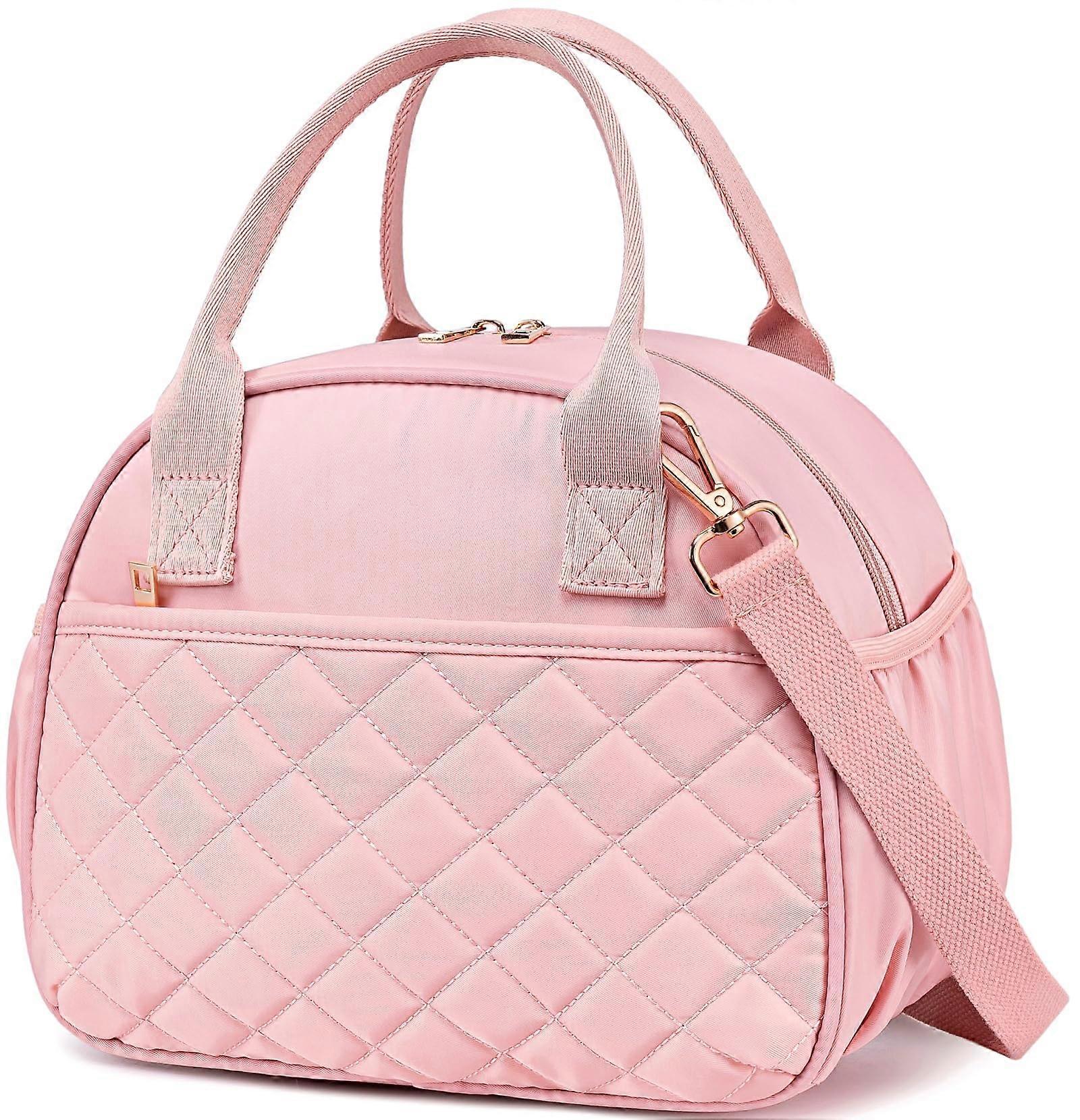 Insulated Quilted Reusable Lunch Box for Travel, Portable Size, Eco-Friendly Material, Cute Design for Kids and Adults
