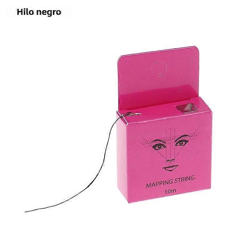 Pre-Inked Eyebrow Mapping Thread 10M Microblading Permanent Tattoo Line Marker White/Black/Pink Tint Tool