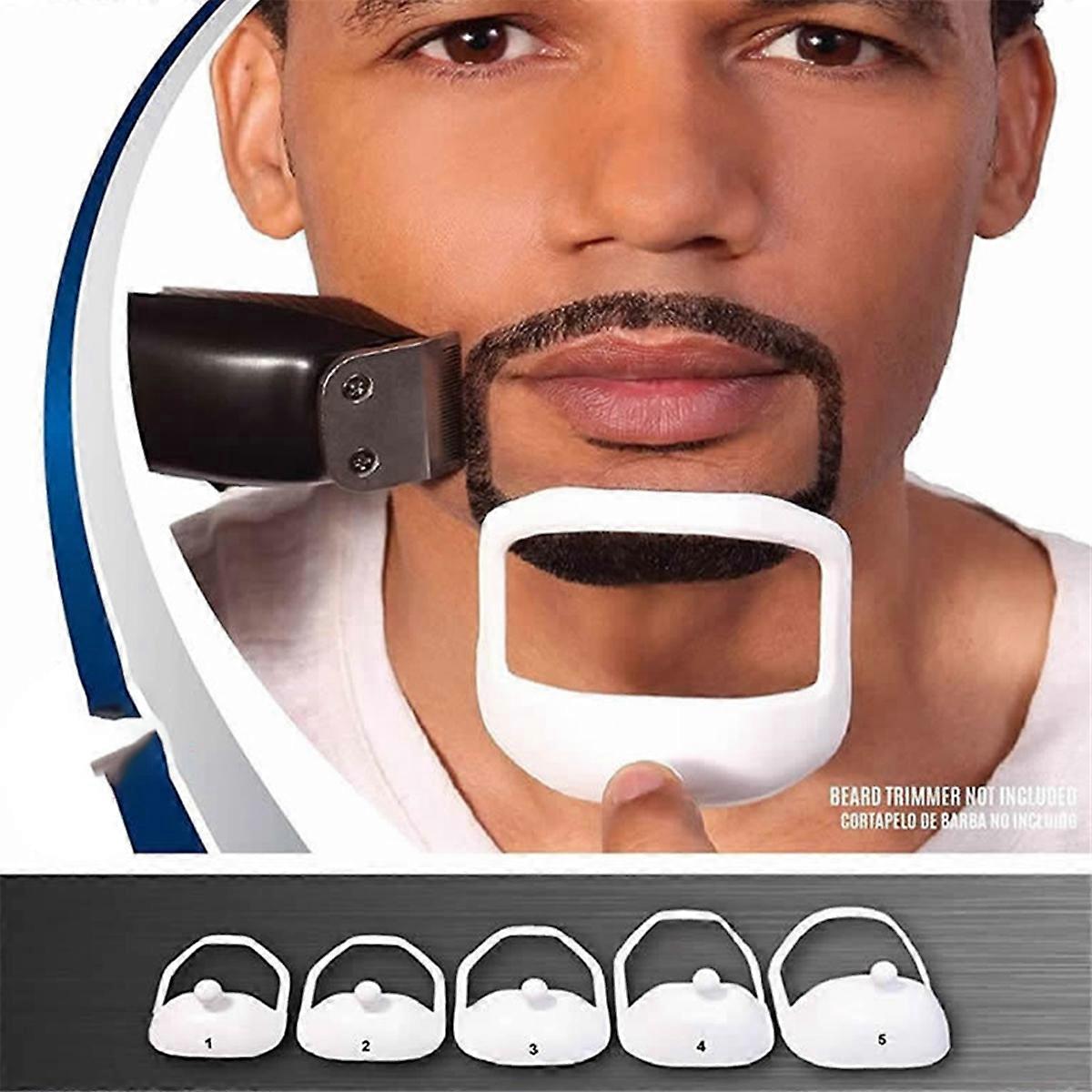 5Pcs Beard Styling Template French Beard or Goatee Shaving White