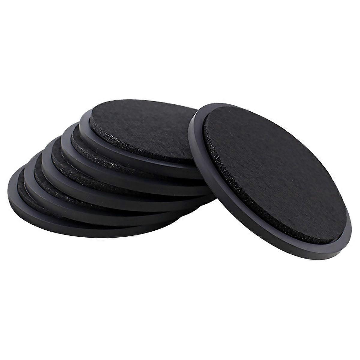 Absorbent Coasters for Drinks with Holder , Silicone Coasters with Soft Felt Insert