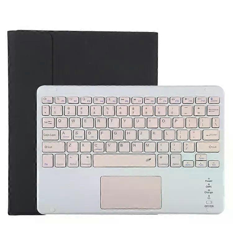 Θήκη πληκτρολογίου Bluetooth για iPad Pro 11" (2020)-Αποσπώμενο,Touchpad,Υποδοχή στυλό,Ροζ Δέρμα Μικροϊνών Μαύρο