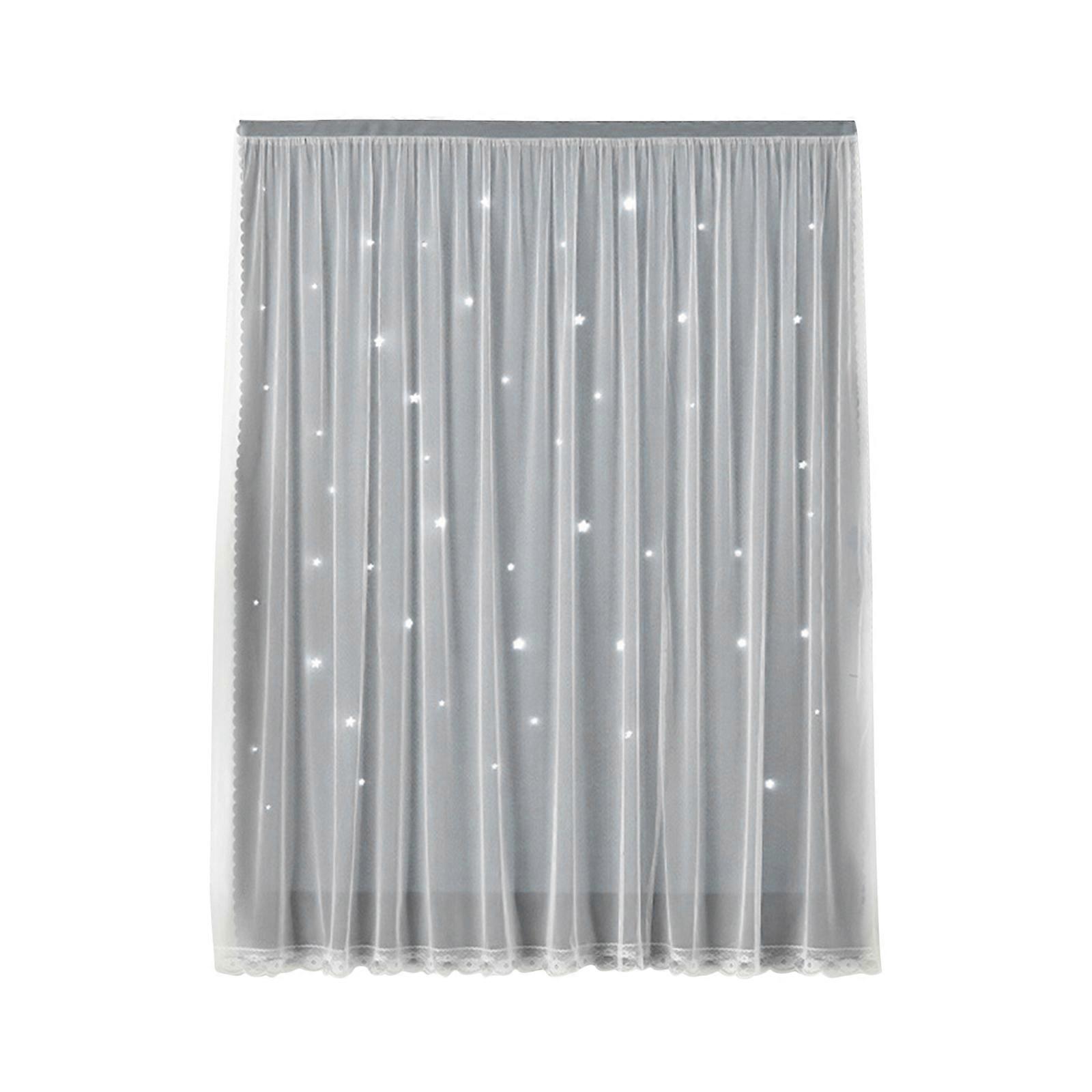 Romantic Double-Layer Blackout Curtain Portable Soft-Touch