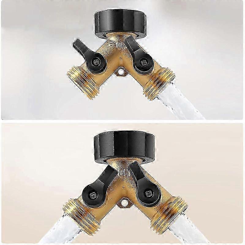 3/4 Messing-Kugelhahn, 3-Wege-Messing-Wasserverteiler, Y-förmiger Messing-3-Wege-Kugelhahn, Gartenwaschmaschine