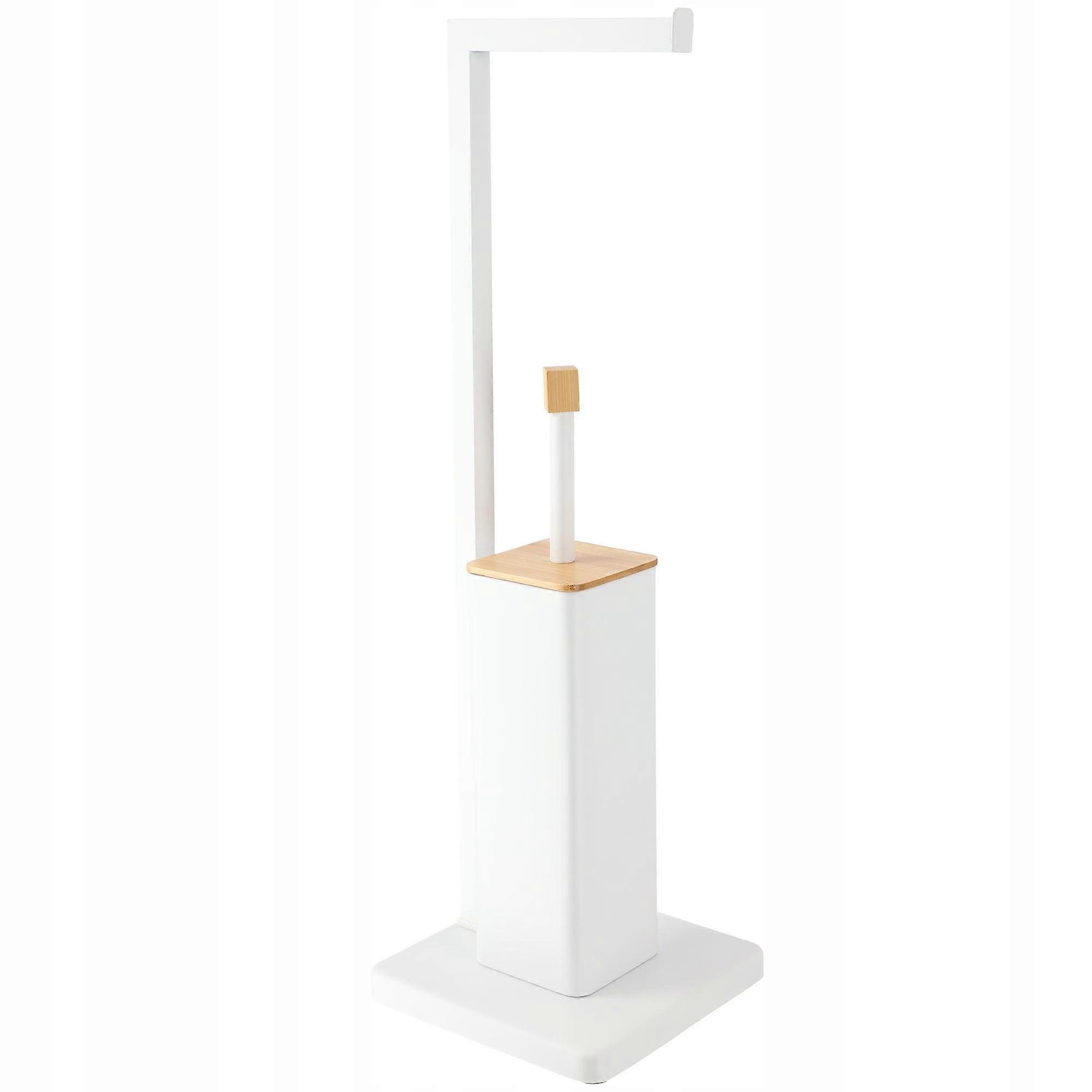 KADAX Toilettenpapierhalter, Toilettenbürste, 2-in-1, Halter, Behälter, weiß