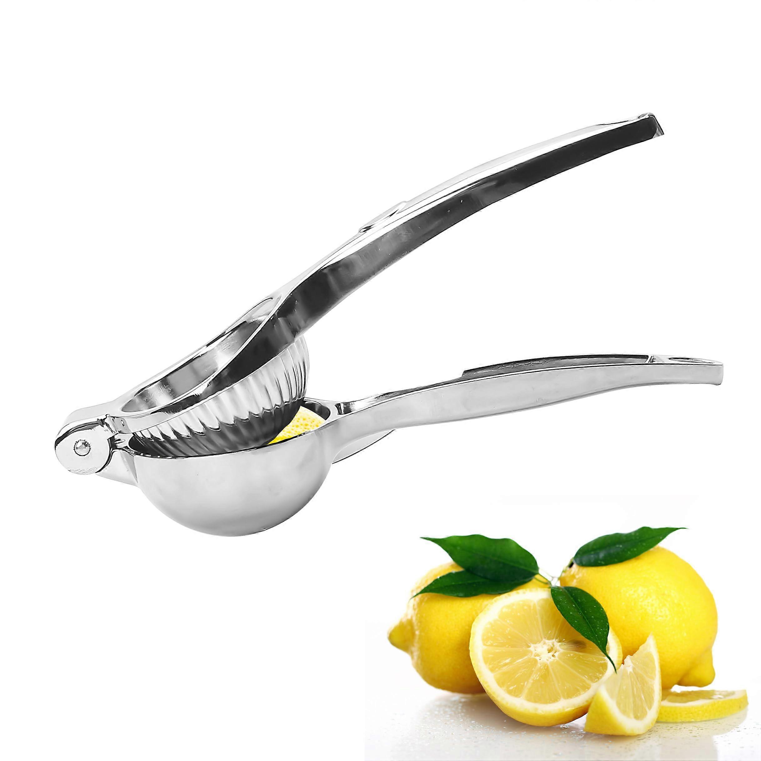 Manual Heavy-Duty Lemon Squeezer: Premium Metal Citrus Juicer for Lemon, Orange, and Small Citrus Fruits, Easy to Clean
