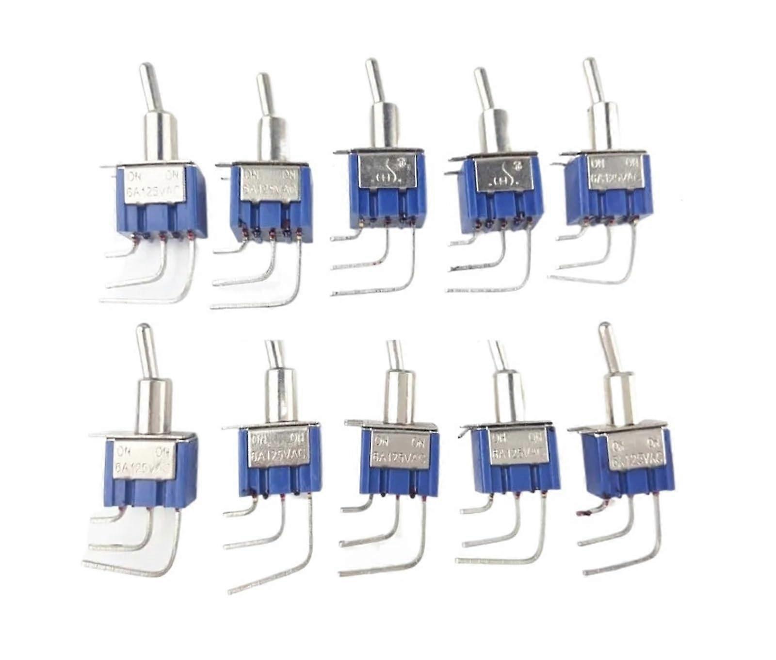 Toggle Switch 6mm Small ON-ON Toggle Switch for Electronics, SPST Design, Compact Size, Durable Construction