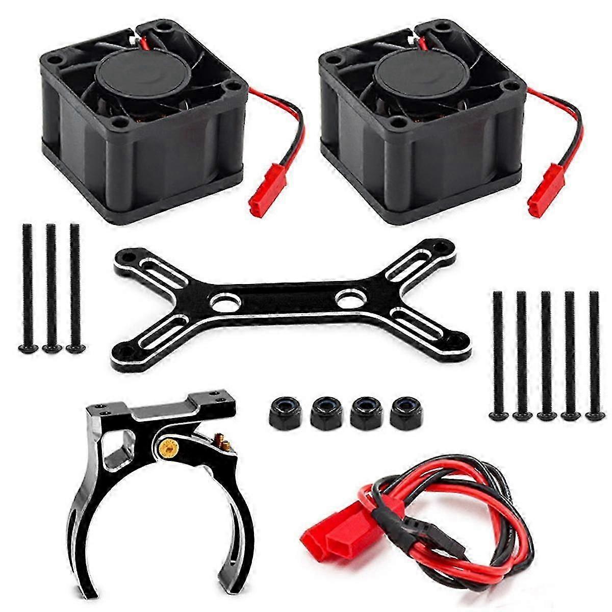 RC سيارة ترقية مروحة تبريد مزدوجة 4985 1717 طقم بالوعة حرارة للمحرك ل 1/5 6S 8S Arrma KRATON Outcast ، A