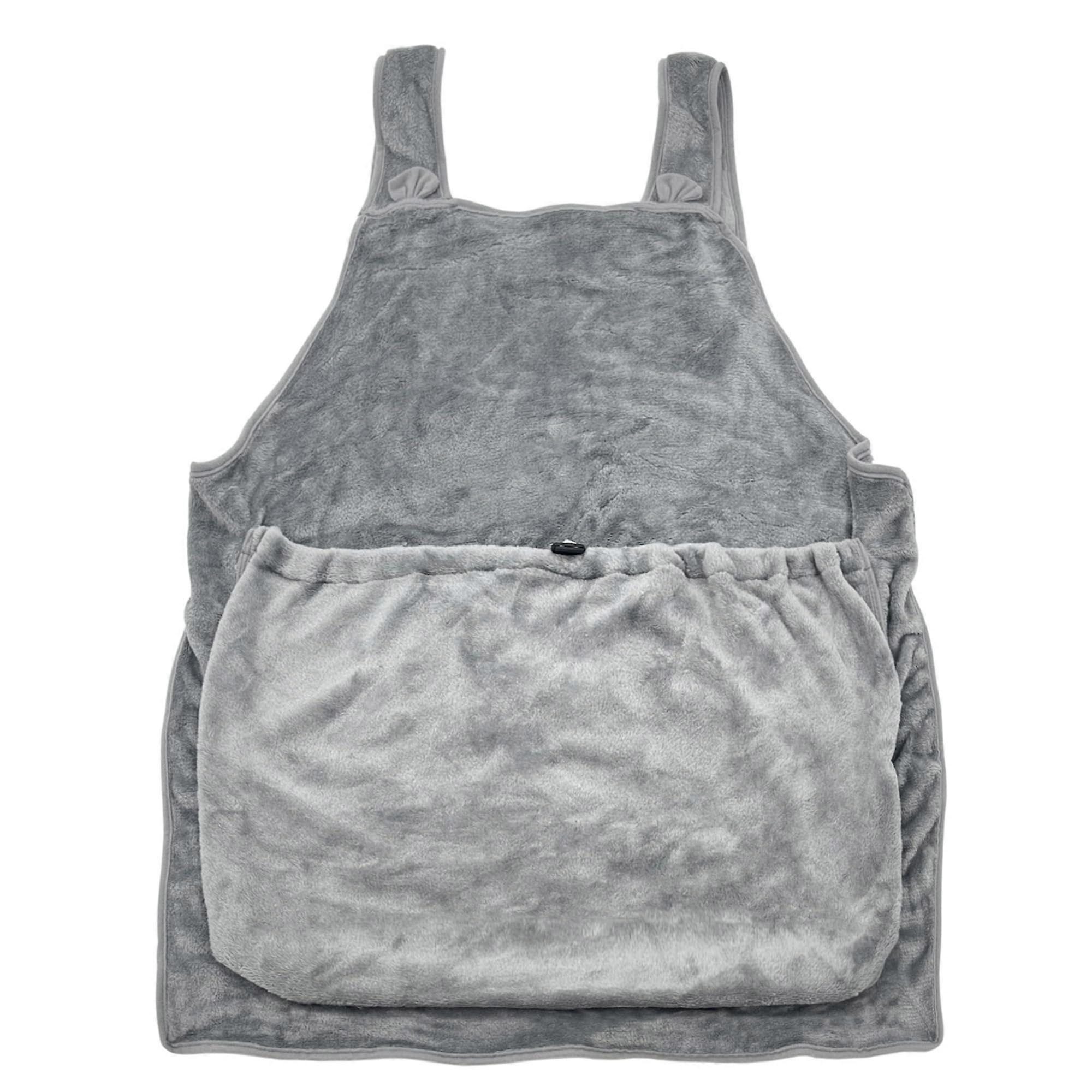 PET Soft Carrier Adjustable Cat Sleeping Bag for Small Dogs and Cats, Dark Gray, Hands-Free Binding Pouch