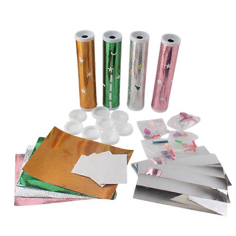 DIY Rotating Kaleidoscope Kits Scientific Experiment Teaching Tools Hands-Eyes Cooperation Educational Toys For Children Gifts
