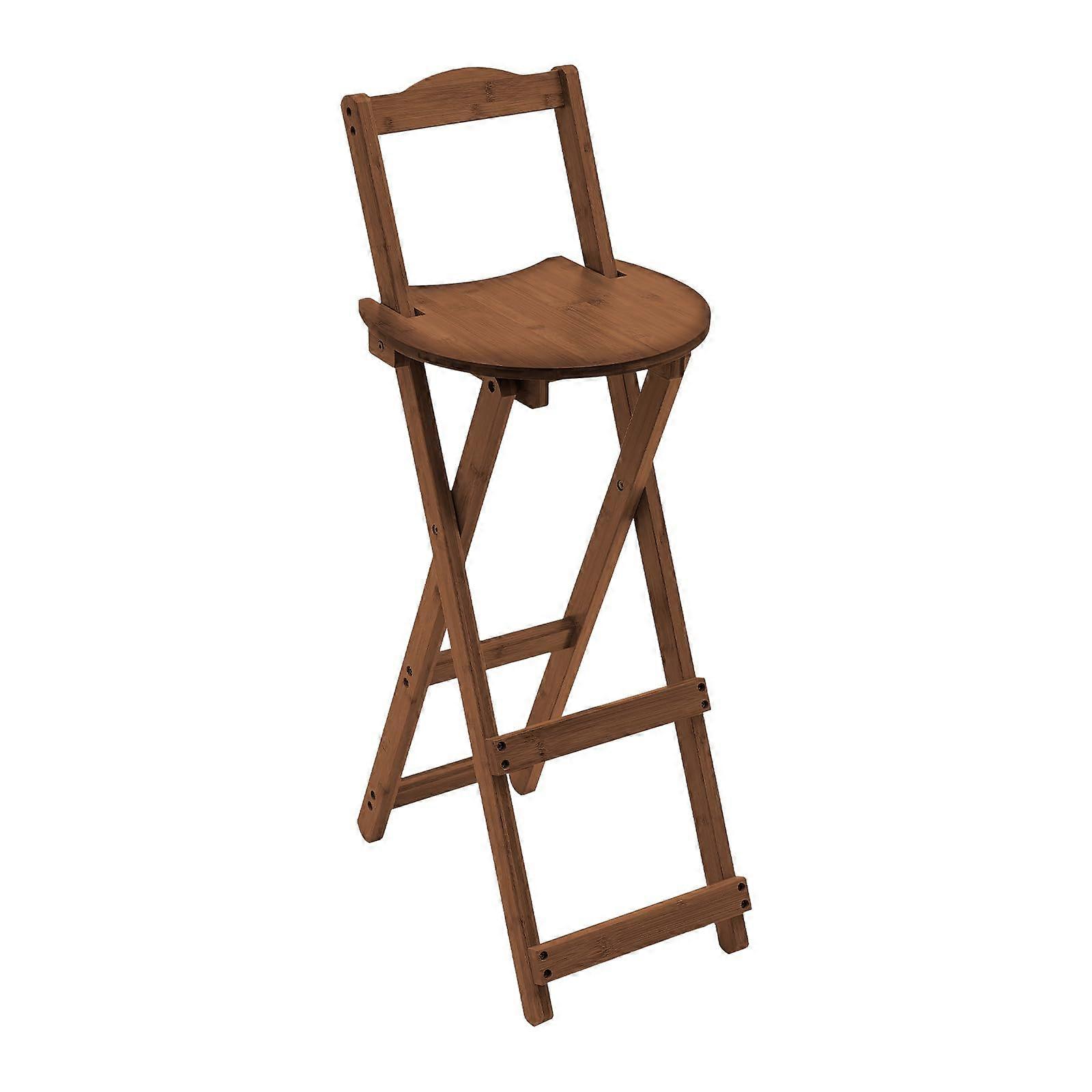 Multifunctional Outdoor Bar Stools - Modern Minimalist Foldable Wooden Dining Chairs for Patio, Deck, and Garden
