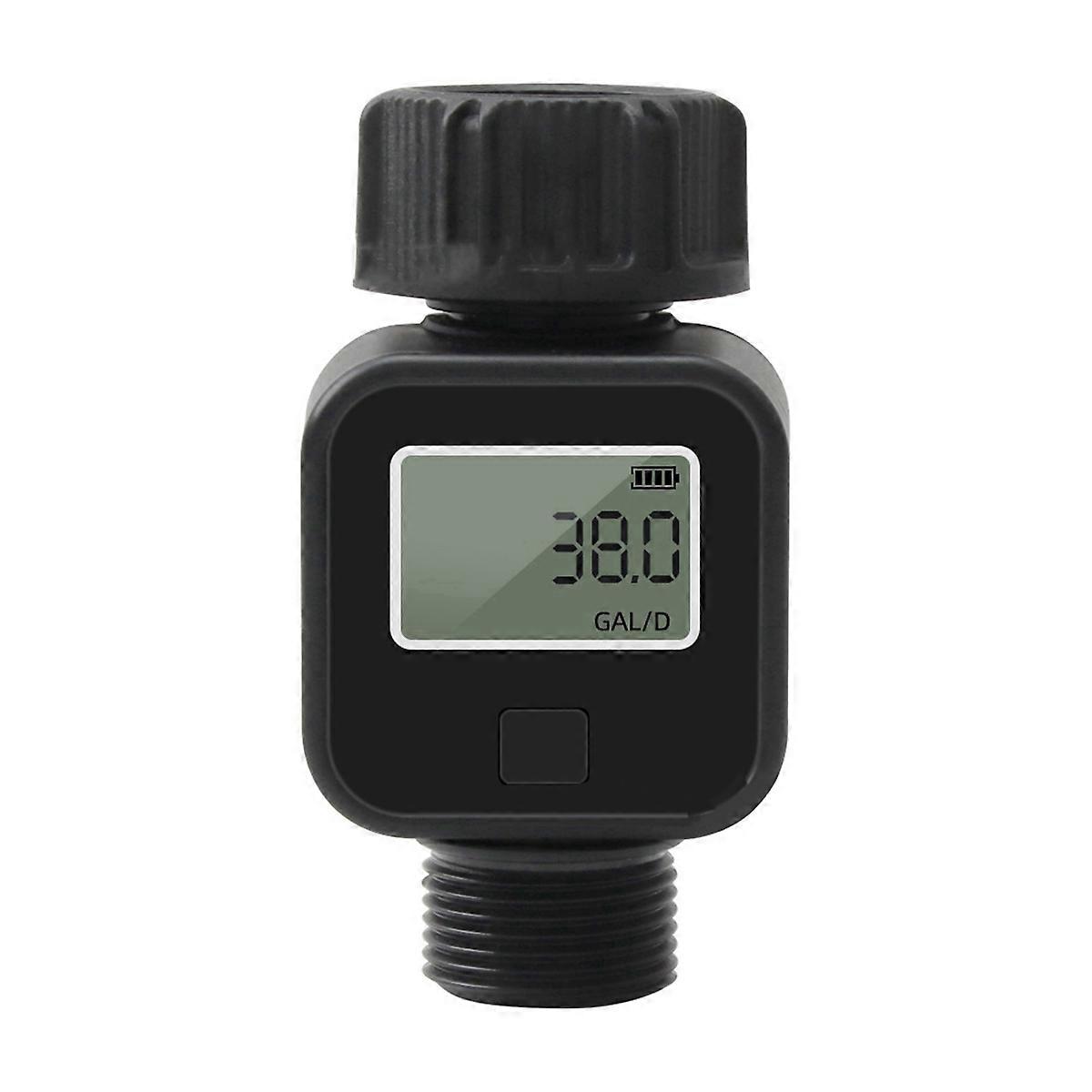 Water Flow Recorder Digital Water Flow Meter 3/4in Hose Water Meter for Measuring Water Usage and Fl