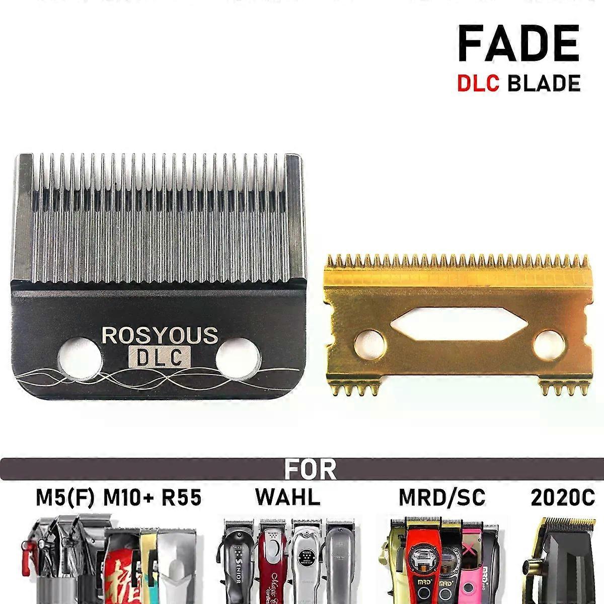 DLC Blade for Madeshow/WAHL/MRD/Gamma/SC/JRL Professional Hair Clipper Accessories Ultra Thin Blade Trimmer Replacement