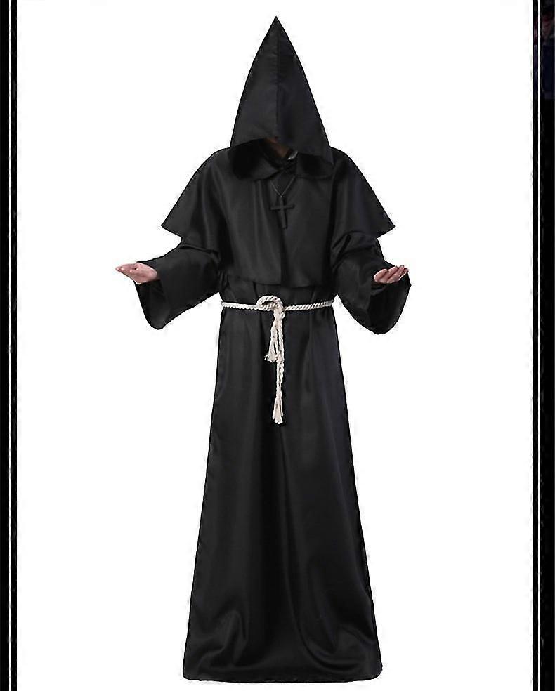 Medieval Monk Robe Monk Costume Wizard Costume Priest Cosplay Costume-e