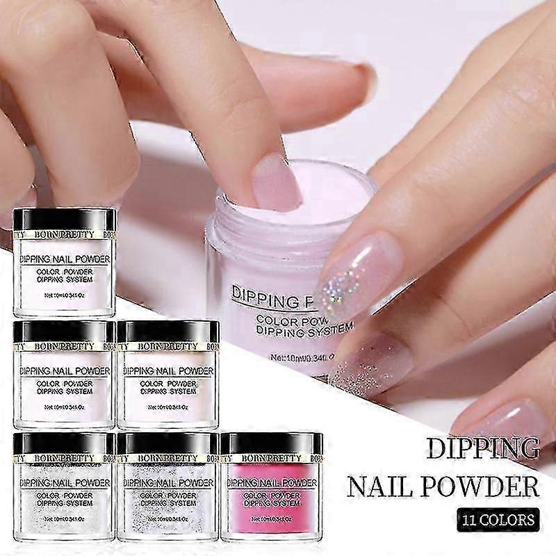 7 Colors Quick Drying Dip-powder-nail-kit_Lucky_B