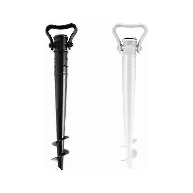 2PCS Umbrella Stand for Beach Sand or Earth Umbrella Feet, Screw-in Propeller Beach Umbrella Feet in Sand, Screw-in Ground Socket