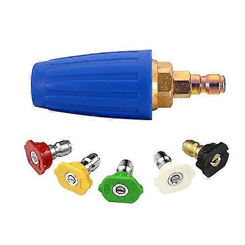 4000PSI Pressure Washer Rotating Turbo Nozzle 4 GPM 4.0 Orifice Spray Nozzle Tips Kit