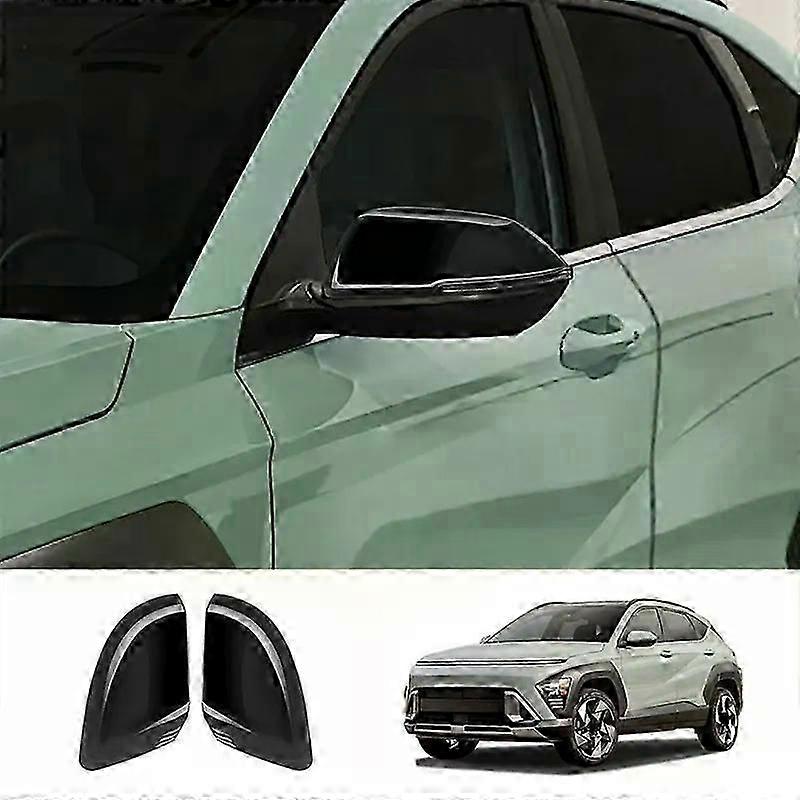unbrand Car Rear View Mirror Cover Caps Shell Trim Frame For Hyundai KONA + Car Trim Accessories Bri