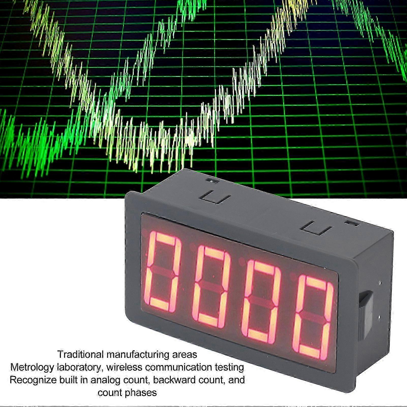Intelligent Digital Frequency Meter Counter LED Relay Output Countdown Timer 100khz DC824V
