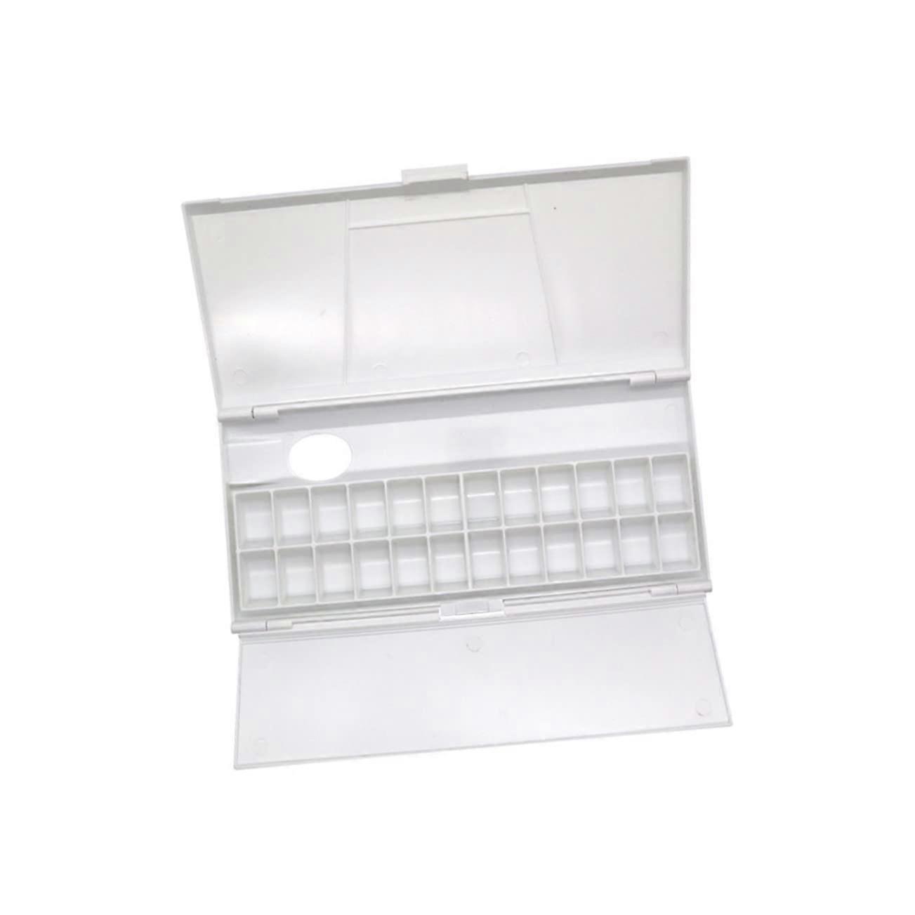 Watercolor Accessories Palette Box Lid 24 Sections Watercolor Paint Box
