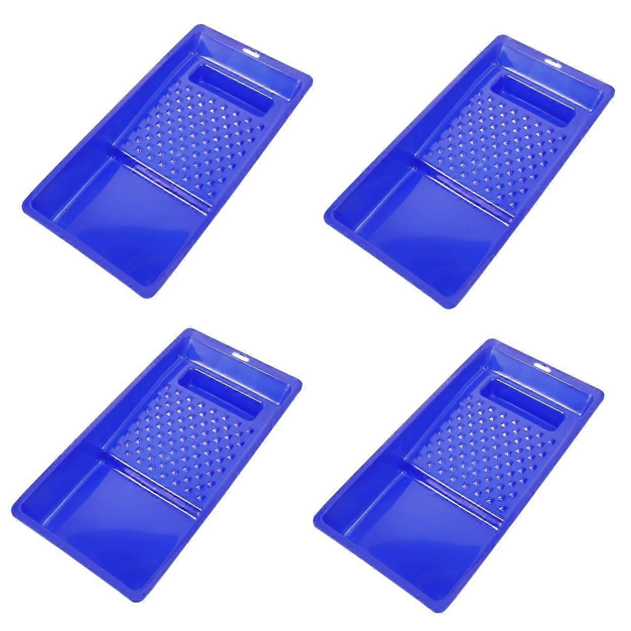 4pcs Versatile Paint Roller Container Mixing Tray for Paint Pigment Holder Painting Tools