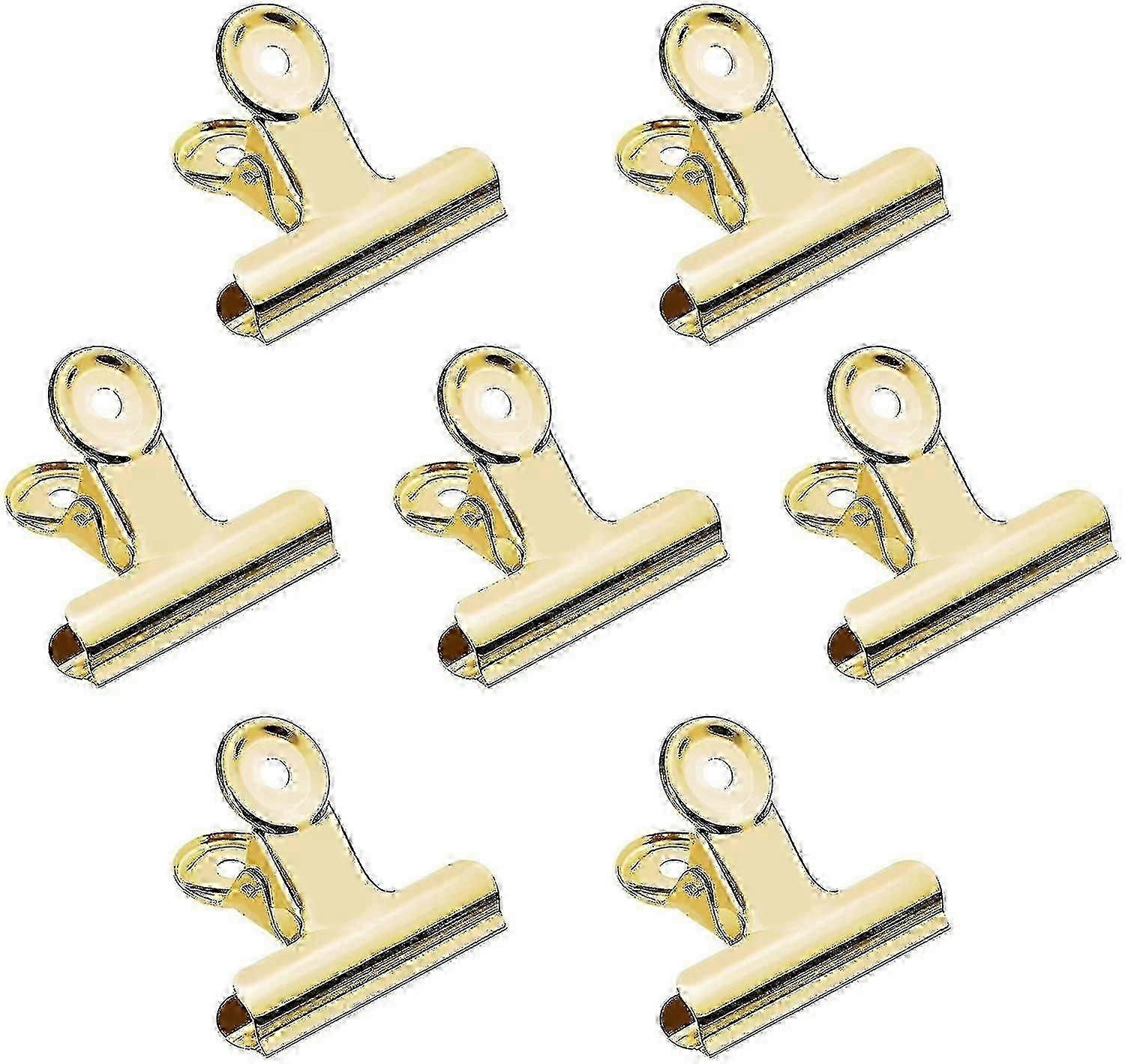20 Pack Inch Polished Steel Clips, Metal Bulldog Binder Clips