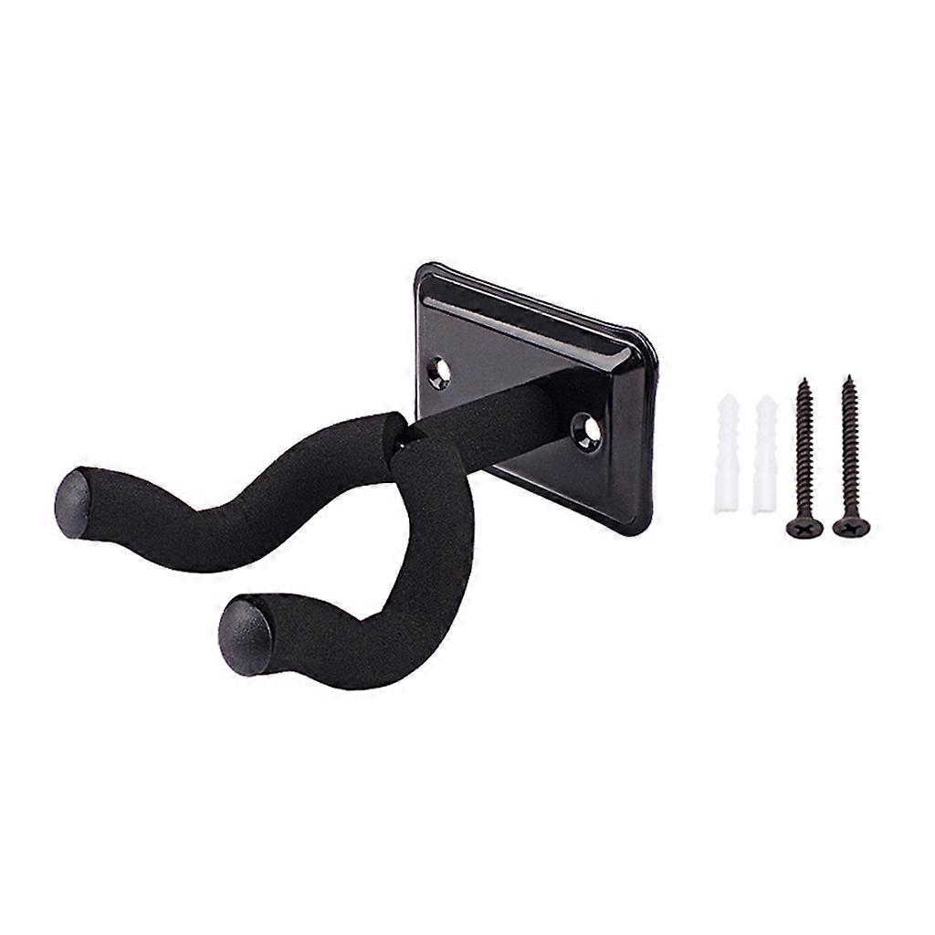 Gitarrhängare Gitarr Hook Gitarrhållare Gitarr Väggmonterade hängare Svart metallhållare Hängare för alla storlekar Gitarrer Flerfärgad