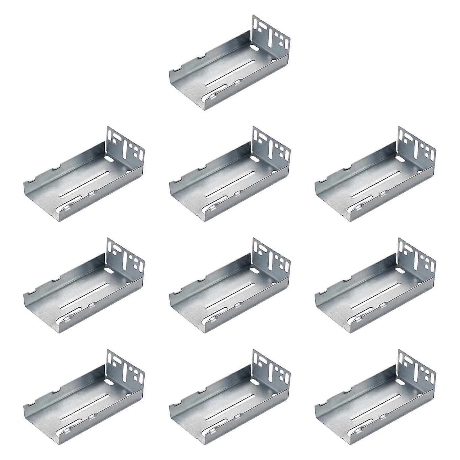 10x Drawer Slide Brackets Rear Mounting Brackets for Home Face Frame Cabinet