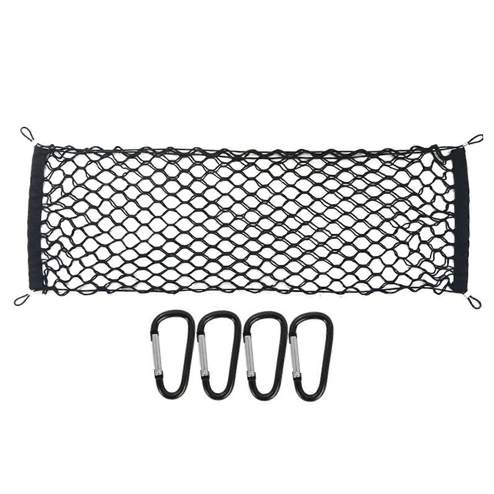 Car Rear Cargo Net, Adjustable Elastic Storage Organizer Net,Trunk Cargo Storage Net, Universally for Car, Vehicle