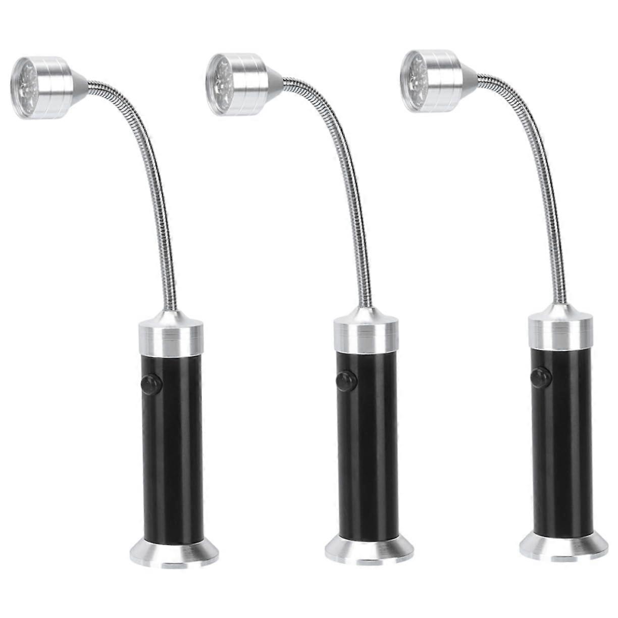9 LED Grill Light Pack of 3 Flexible Magnetic Torch Lamps for Gas Grills with Scalable Design and Adjustable Brightness