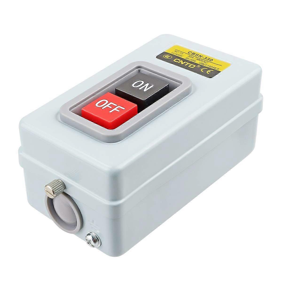 2025 Latest Model  3 Phase Self-Locking Pushbutton Switch CBSN-330 ON/Off 380VAC