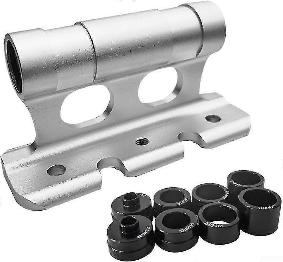 Lightweight Aluminum Bike Fork Mount - Stable & Easy Use (Silver)