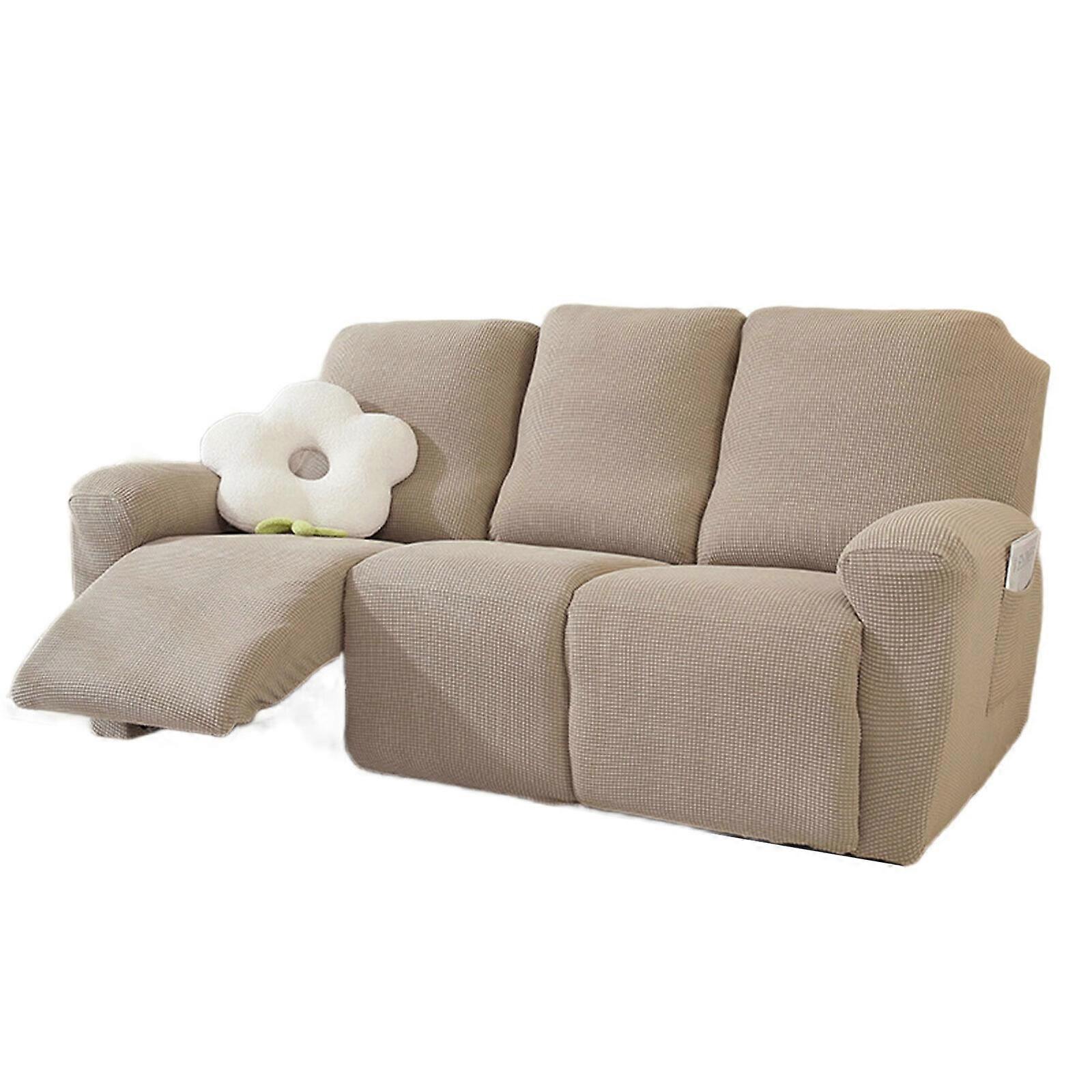 élégant protecteur de canapé housse de canapé pour canapé 3 places tissu hautement polyester, motif parfaitement assorti kaki