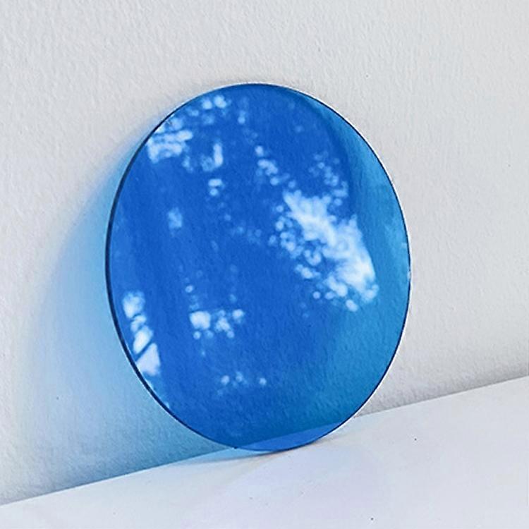 Blue Ball Magic Square Photo Props Translucent Blue Round Sheet