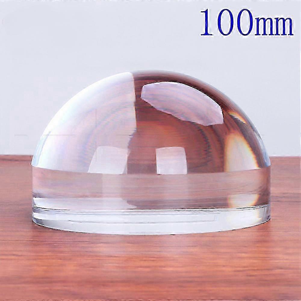 100mm Dome Magnifier 4x Optical Acrylic Hemisphere Reading Magnifier, Desktop Magnifier