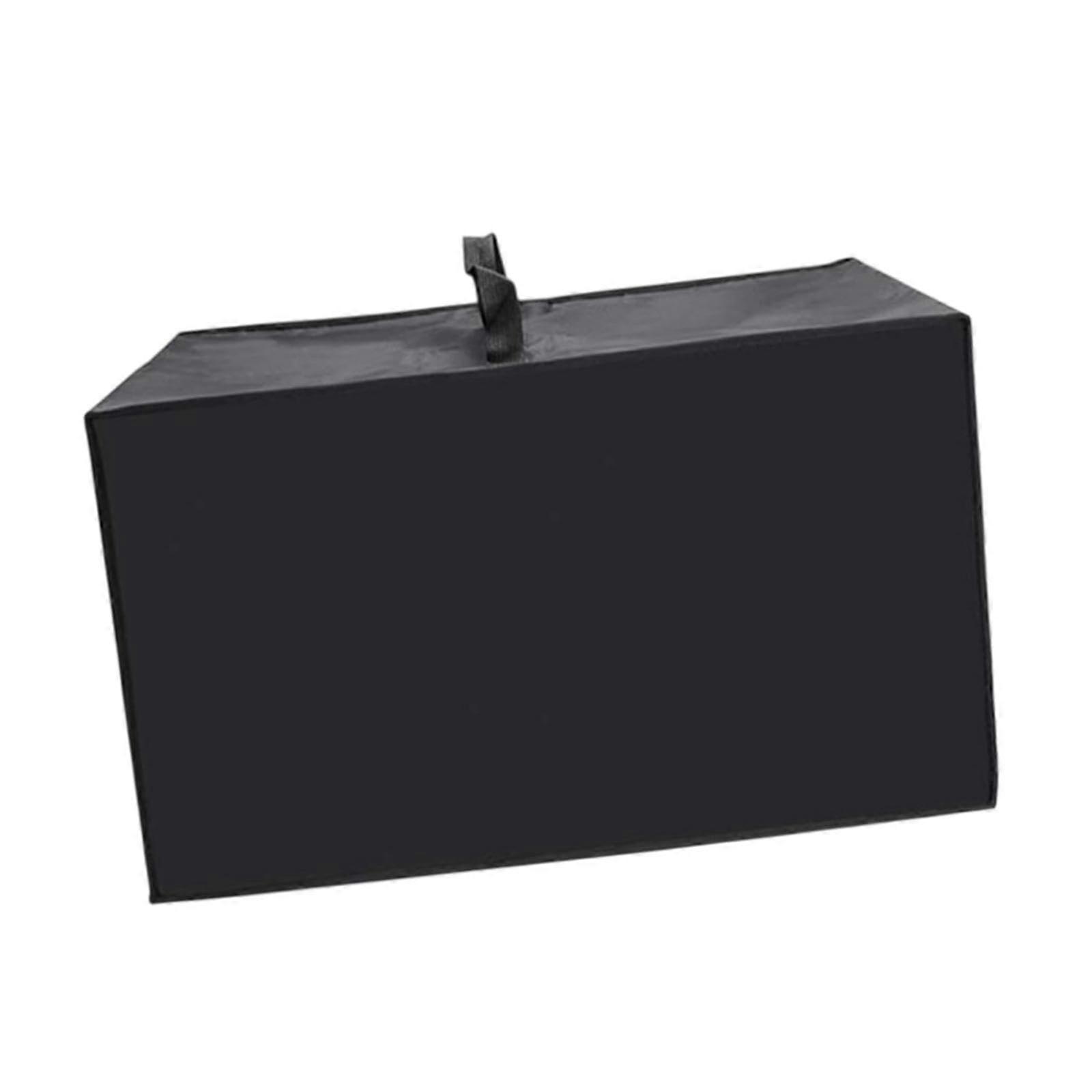 Microwave Appliance Cover Dust Protector 23x16 Inch Kitchen Black Fabric With Pocket For Easy Storage
