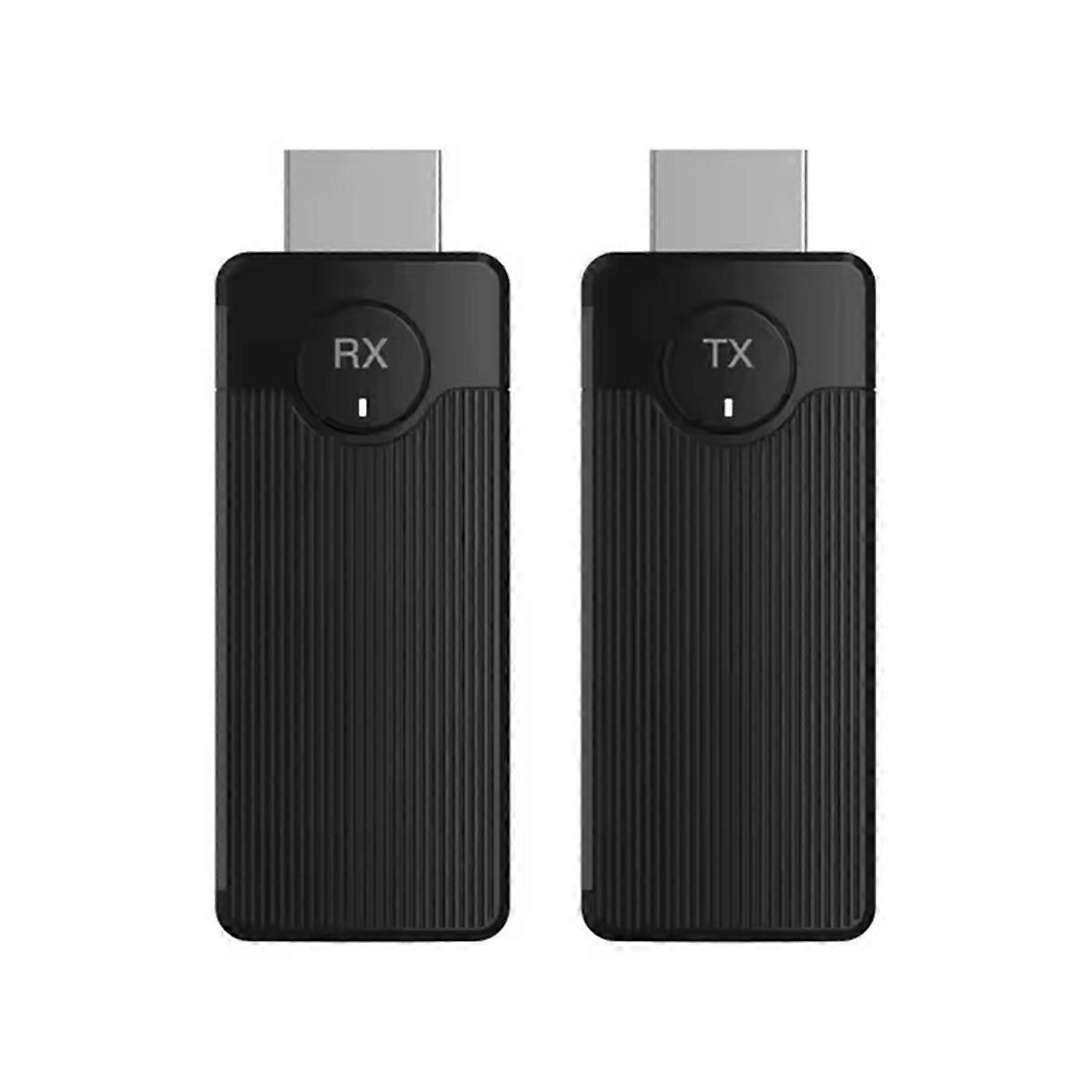 50M Wireless -Compatible Extender Video Transmitter and Receiver 1080P Share Mirror Adapter for PC