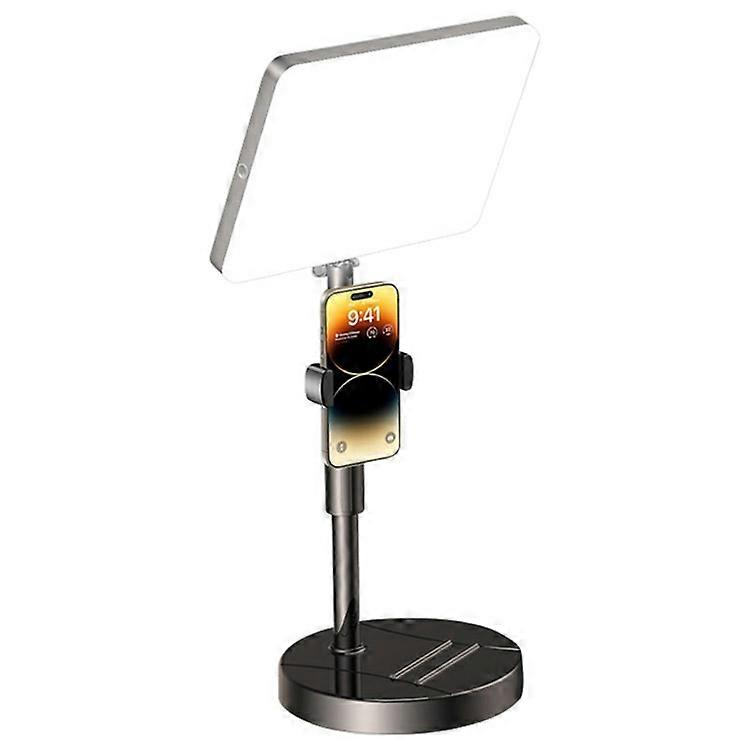 12 inch LED Video Light with Desktop Stand / Phone Holder Soft Panel Fill Light for Vlog Live Streaming