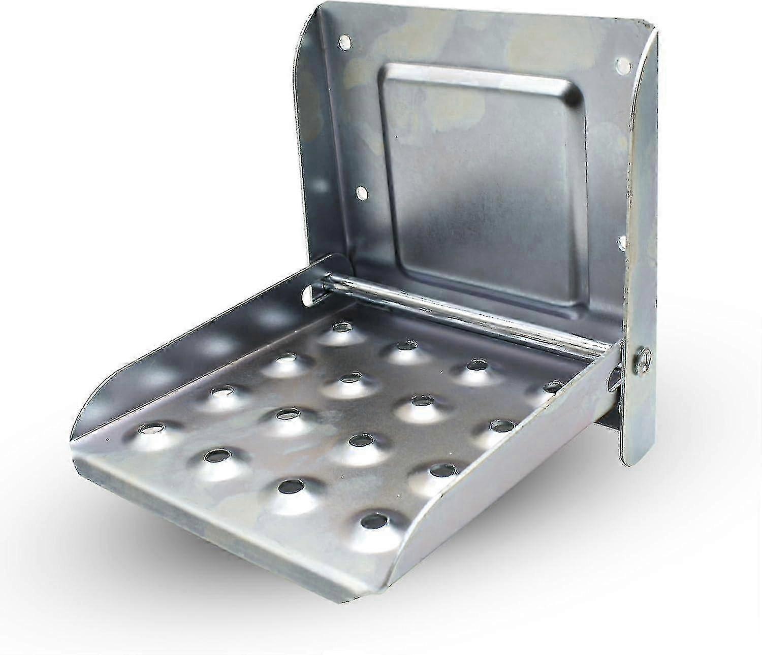 Pack of 2 Galvanized Sheet Steel Folding Truck Steps Suitable for Certain Brands