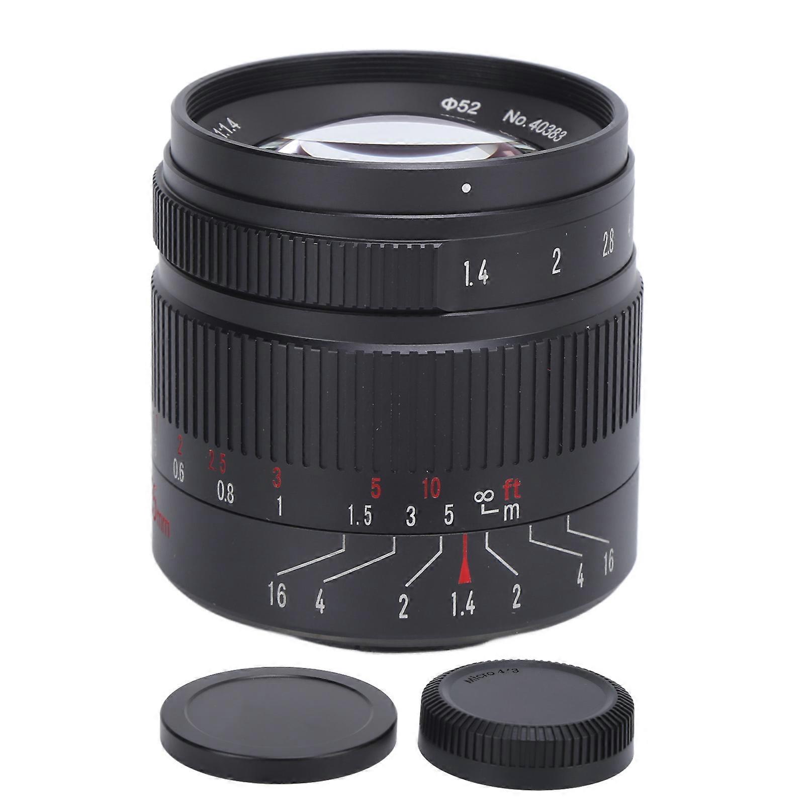 55mm F1.4 M43 Mount APS-C Lens - Perfect for Portraits & Low Light, Lightweight Design