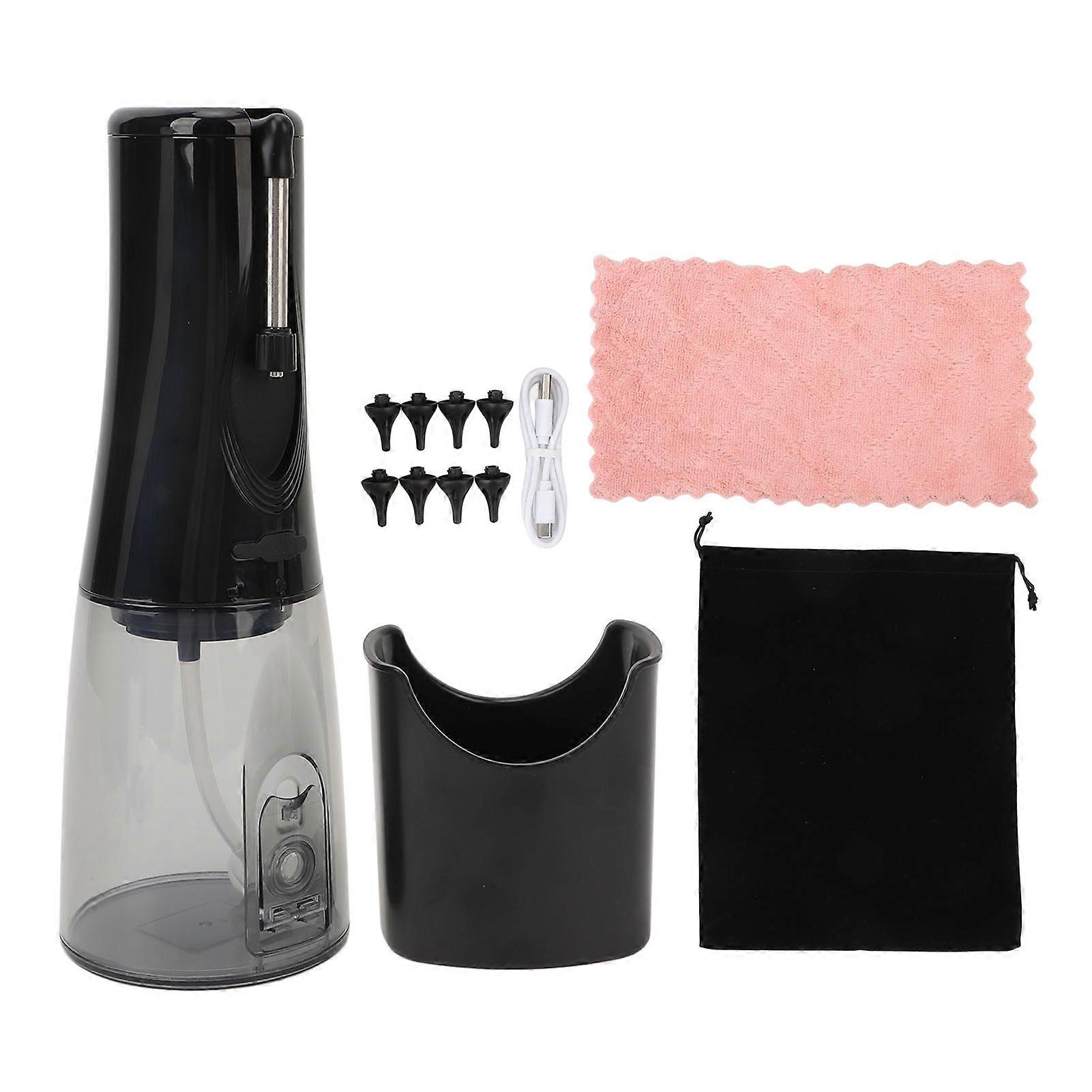 Dissolvant de cérumen électrique 3 modes Tête rotative à 360 ° IPX7 étanche 350ml Système de rinçage d’irrigation d’oreille électrique alimenté à l’eau pour un usage domestique
