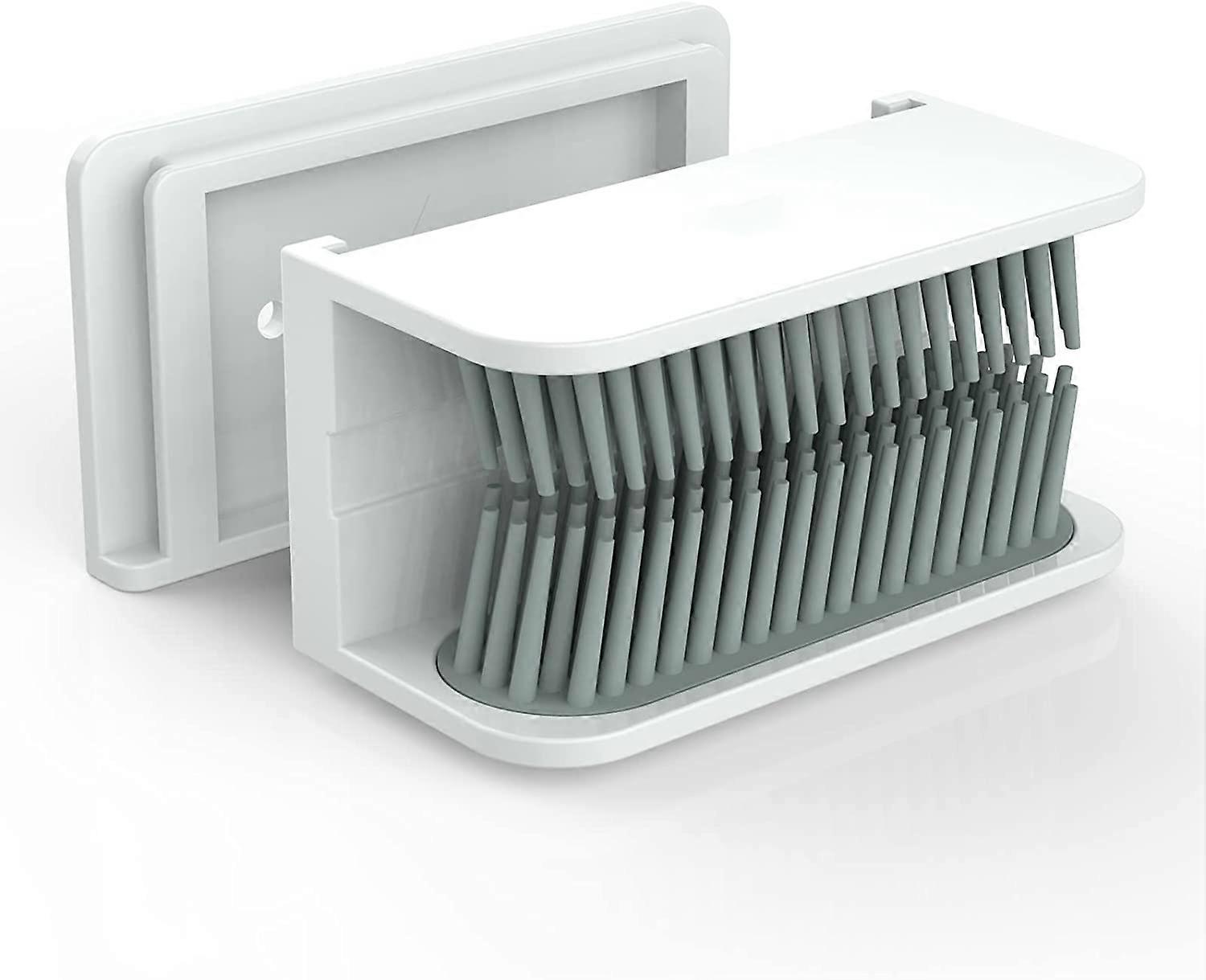 Shower drain hair trap white