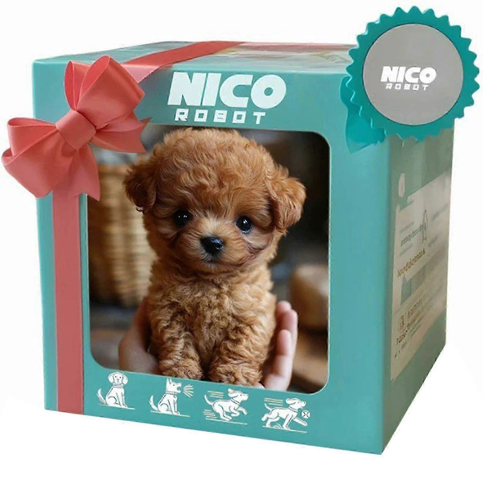 2025 私のリアルなロボットの子犬 |ミロー リアル ウォーキング テディ ぬいぐるみ ボックス付き 2025