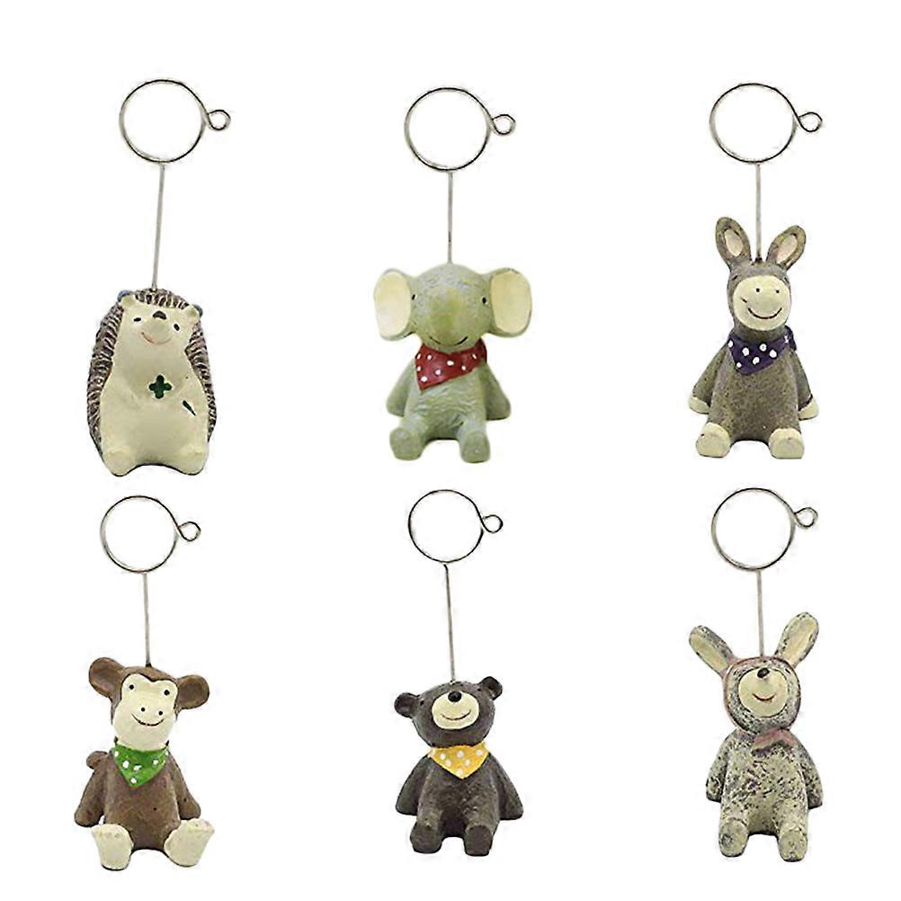 Party place card holders, compact resin stands for functional decoration